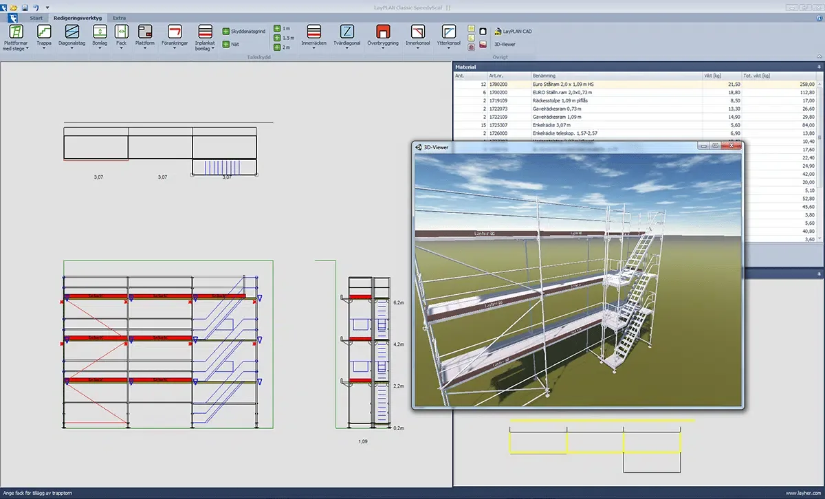 LayPLAN Classic desktop interface